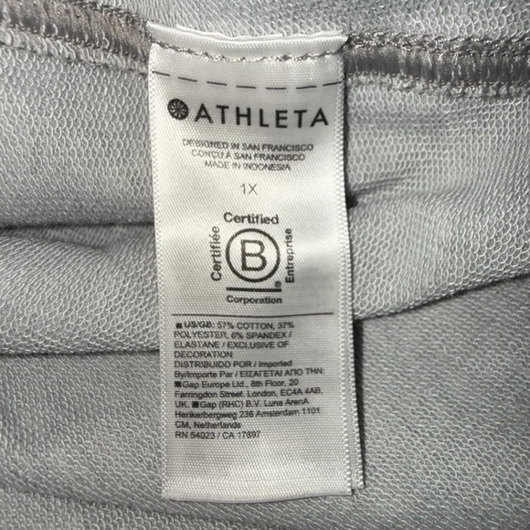 ATHLETA Retroterry High-rise Shorts Plus 1X - Gray - Picture 9 of 11